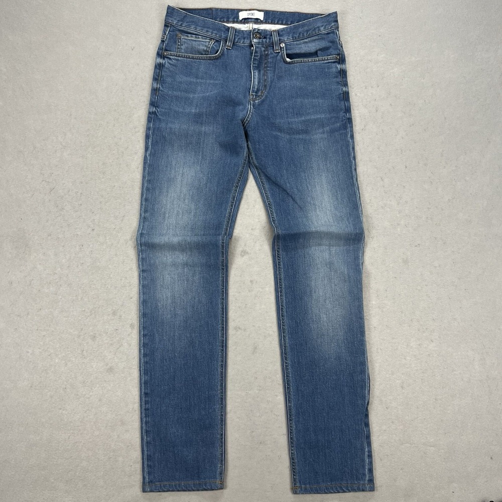 Spoke Jeans Men's Size 30x30 Build A Classic Straight Leg Blue Stretch Waist